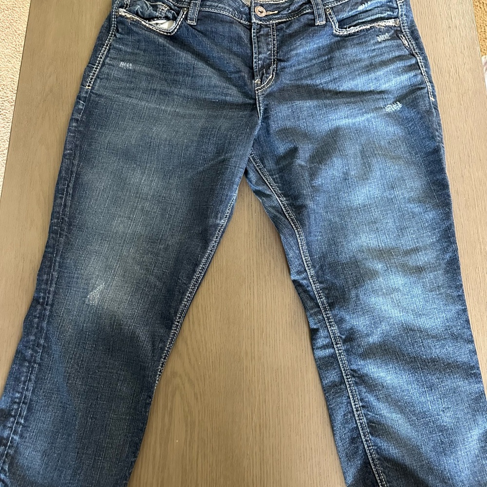 Silver Jeans Women's Boyfriend Jeans in Dark Blue
